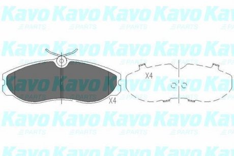 Комплект гальмівних колодок PARTS KAVO KBP-6506