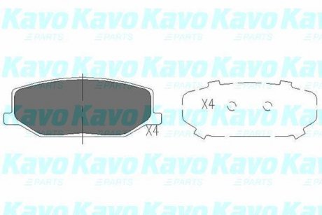 Комплект гальмівних колодок PARTS KAVO KBP-8502