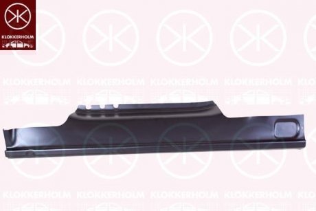 VW TRAN V 03 - Накладка порога пра, внешня частина KLOKKERHOLM 9568042