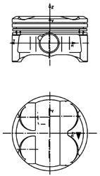 Поршень KOLBENSCHMIDT 40086620