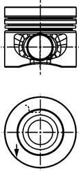 Поршень VW 81,26 KOLBENSCHMIDT 40353610 (фото 1)