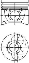 Поршень PEUGEOT 85,40 KOLBENSCHMIDT 40405610