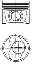 Поршень KOLBENSCHMIDT 40409600