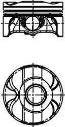 Поршень двигуна BMW 84,00 N43 B20 A KOLBENSCHMIDT 40420600