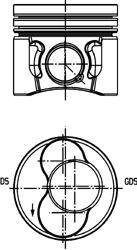 Поршень, комплект VW/SKODA/SEAT Golf,Caddy,Jetta,Touran,Passat 1,9TDI 3-4 цил. 04- KOLBENSCHMIDT 40422600