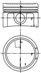 Поршень KOLBENSCHMIDT 40434600