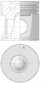 Поршень двигуна PERKINS 105,50 KOLBENSCHMIDT 40554610