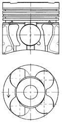 Поршень OPEL 1,7CDCI 79,50 STD A 17 DTJ KOLBENSCHMIDT 41071620