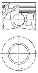 Поршень STD CITROEN/FIAT/FORD/PEUGEOT Junper/Ducato/Transit/Boxer "2,2 \'\'06>> KOLBENSCHMIDT 41072600