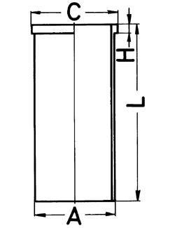 Гільза поршнева KOLBENSCHMIDT 89033190