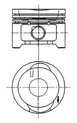 Поршень двигуна VW ABD 1,4B 75,00 STD KOLBENSCHMIDT 92228600 (фото 1)