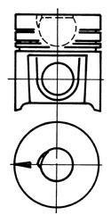 Поршень двигуна MAN 125,00 KOLBENSCHMIDT 92656600