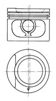 Поршень двигуна VAG 1,8i +0.50 KOLBENSCHMIDT 93876620