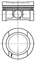 Поршень, комплект AUDI/SKODA/VW A4,Octavia,Golf,Passat,Polo 1,6i 94-04 KOLBENSCHMIDT 94503710 (фото 1)