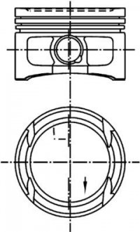 Поршень KOLBENSCHMIDT 99562600 (фото 1)