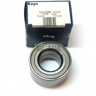 Підшипник маточини 42х80х45 без ABS KIA CARENS 02- MAZDA 323/626 87-02 XEDOS 6/9 92-00 (вир-во) KOYO DAC4280W14CS40