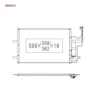 Радіатор кондиціонера KOY KOYORAD CD060531