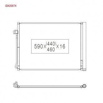 Радіатор кондиціонера KOY KOYORAD CD420874