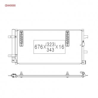 Радіатор кондиціонера KOY KOYORAD CD440690