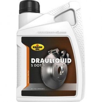 Рідина гальмівна DRAULIQUID-S DOT 4 BRAKEFLUID 1л KROON OIL 04206