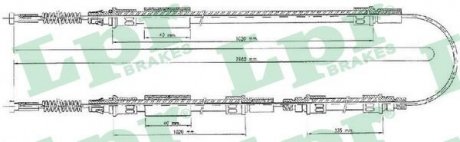 Трос ручного гальма LPR C0280B