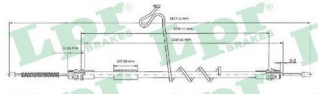Трос ручного гальма LPR C0293B