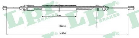 Трос ручного гальма LPR C0401B