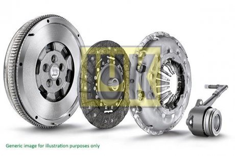 Демпфер + комплект зчеплення Volvo C70/S60/S80/V70/XC70 2.3/2.4 97-10 (+ вижимний) LuK 600 0214 00