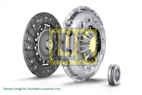 Комплект зчеплення VW Passat 1.4 TSI 07-14 (d=230mm) (+вижимний) LuK 623 3755 00