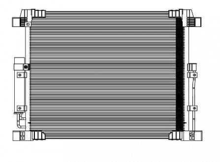 Радіатор кондиціонера (без ресиверу) Infiniti FX35/QX70 (08-) (LRAC 14F0A) LUZAR LRAC14F0A