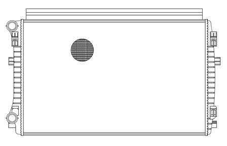 Радиатор охлаждения Octavia A7 1.4TSi/1.6TDi/2.0TDi (13-)/Golf VII 1.4TSi/1.2TSi (12-) АКПП/МКПП (LRc 18EM) LUZAR LRc18EM
