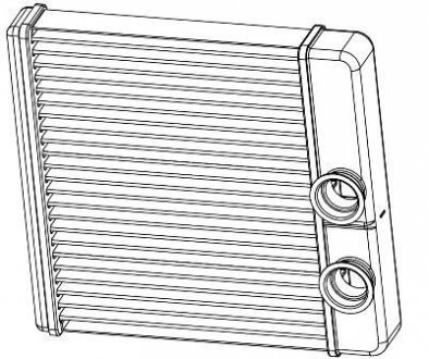 Радиатор отопителя 2190 ГРАНТА (15-) (тип KDAC) (алюм) LUZAR LRh0194