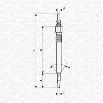 Свічка накалу MAGNETI MARELLI 062900128304