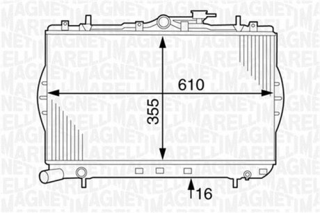 Водяной насос (кор.код. WPQ1072) MAGNETI MARELLI 352316171072