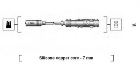 К-т проводів запалювання MAGNETI MARELLI 941175190760