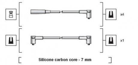 Комплект дротів запалювання MAGNETI MARELLI 941318111233