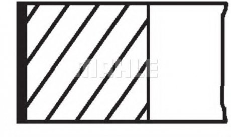 Комплект поршневих кілець SMART MAHLE / KNECHT 00399N1 (фото 1)