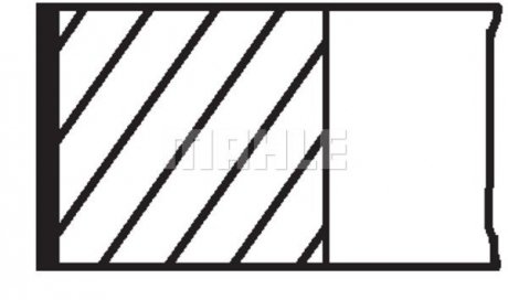 Кольца поршневые OPEL 87,00 2,0/2,2 C20NE/X20XEV MAHLE / KNECHT 011 58 N2 (фото 1)