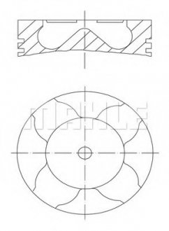 Поршень Opel Astra/Combo Y17dt/Y17dtl (79.5mm/+0.5) MAHLE / KNECHT 012 11 03