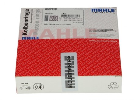 Комплект кілець поршневих з 3 шт. MAHLE / KNECHT 012 21 N0