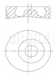 Поршень Ford Connect 1.8TDCI (82.50mm/STD) MAHLE / KNECHT 016 02 00 (фото 1)