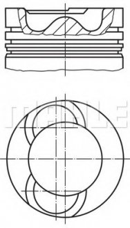 Поршень MAHLE / KNECHT 028 09 02