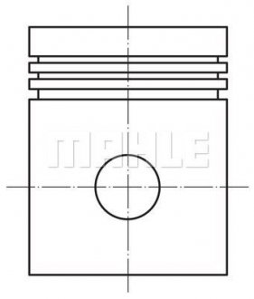 Поршень в комплекті на 1 циліндр, STD MAHLE / KNECHT 028PI00126000