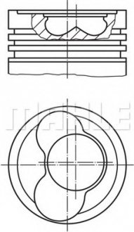 Поршень MAHLE / KNECHT 030 65 12 (фото 1)