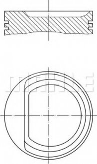 Поршень MAHLE MAHLE / KNECHT 030 71 00