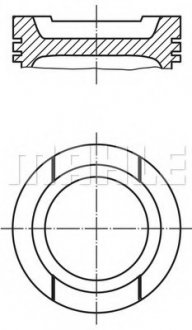 Поршень MAHLE / KNECHT 033 01 00 (фото 1)