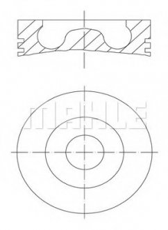 Поршень MAHLE MAHLE / KNECHT 081 PI 00105 000