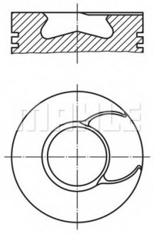 Поршень MH MAHLE / KNECHT 213 66 00