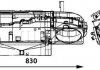 Радіатор пічки, MB ATEGO MH = 8FH 351 314-531 MAHLE / KNECHT AH 172 000P (фото 2)