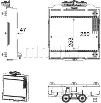 Радіатор охолодження BMW 5 (F10)/7 (F01-F04) 08-16 N54/N55/N57/N63 MAHLE MAHLE / KNECHT CR 923 000P